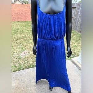 Forever 21 Vibrant Blue Sleeveless Maxi Dress